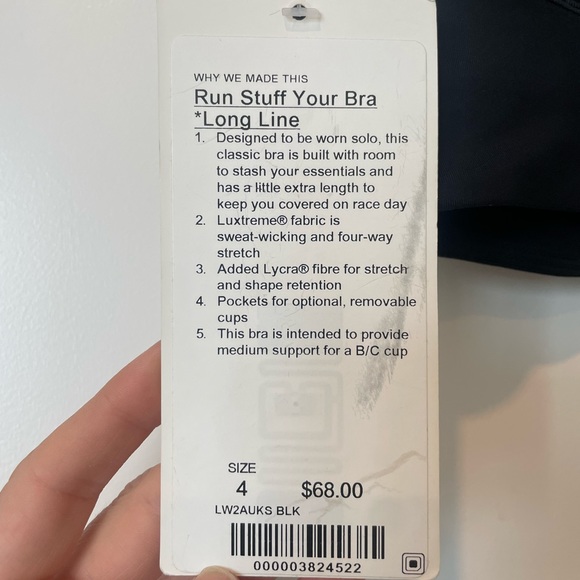 BNWT long line lululemon bra - Picture 3 of 3